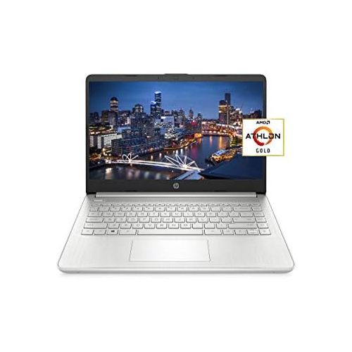 에이치피 HP 14 Laptop, AMD Athlon Gold 3150U, 4 GB RAM, 128 GB SSD Storage, 14-inch HD Display, Windows 10 in S Mode, Long Battery Life, Webcam with Dual Mics, Thin & Light Design (14-fq009