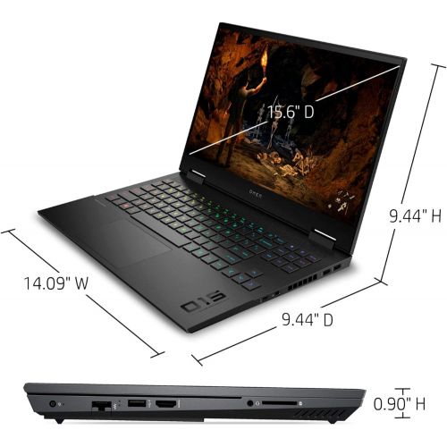 에이치피 2021 Newest HP OMEN 15 Gaming Laptop, 15.6 300Hz FHD IPS 100% sRGB Display, GeForce RTX 3070, Intel Core i7-10750H, 32GB RAM, 1TB PCIe SSD, RGB Backlit KB, HDMI, Mini DP, Windows 1