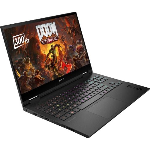 에이치피 2021 Newest HP OMEN 15 Gaming Laptop, 15.6 300Hz FHD IPS 100% sRGB Display, GeForce RTX 3070, Intel Core i7-10750H, 32GB RAM, 1TB PCIe SSD, RGB Backlit KB, HDMI, Mini DP, Windows 1