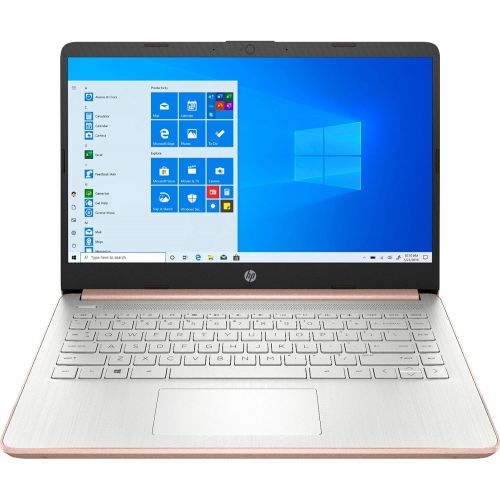 에이치피 2021 HP Stream 14 HD Thin and Light Laptop, Intel Celeron N4020 Processor, 4GB Memory, 64GB eMMC Storage, WiFi 5, Webcam, HDMI, 1 Year Office 365, Windows 10 S, Rose Gold, W/ IFT 3