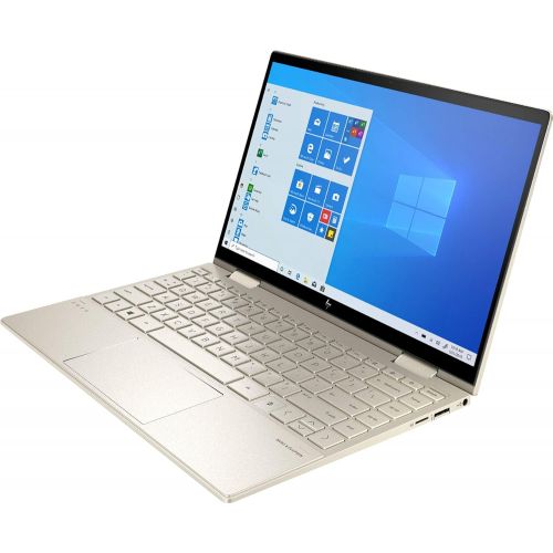 에이치피 2020 HP Envy x360 2-in-1 13.3 FHD IPS Touchscreen Laptop Intel Evo Platform 11th Gen Core i7-1165G7 8GB Memory 512GB SSD Pale Gold - Backlit Keyboard -Fingerprint Reader -Thunderbo