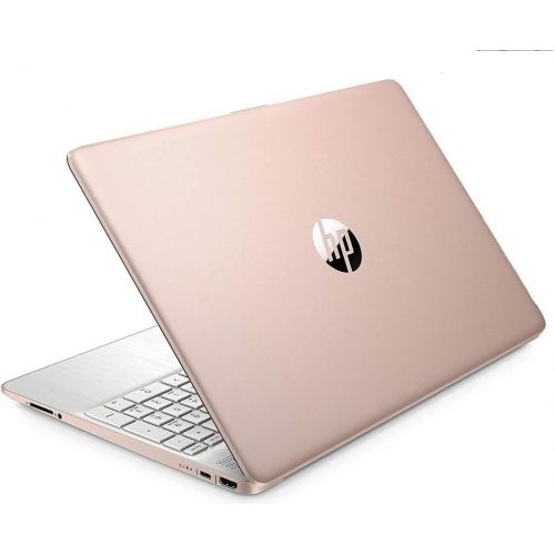 에이치피 2021 HP Pavilion 15 15.6 HD Laptop Computer, AMD Athlon Silver 3050U (Beats i3-7100U) , 8GB DDR4, 128GB SSD, Webcam, USB-C, HDMI, 1 Year of Microsoft 365, Windows 10 S, Rose Gold,