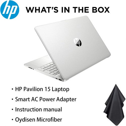 에이치피 HP Pavilion Laptop (2021 Latest Model), 15.6 FHD IPS Micro-Edge Touchscreen, AMD Ryzen 7 4700U Processor (Beats i7-1185G7), 32GB RAM, 1TB PCIe SSD, Fingerprint Reader, Long Battery