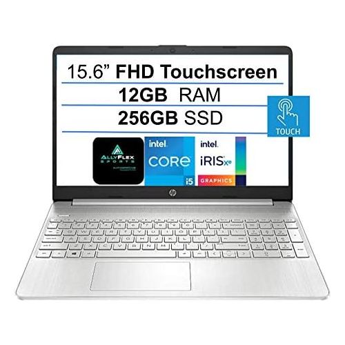 에이치피 2021 Newest HP 15.6 FHD IPS Touchscreen Laptop,11th Gen Intel Quad-Core i5-1135G7 (Up to 4.2GHz, Beat i7-10710U), 12GB RAM, 256GB SSD, Webcam, HDMI, USB-C, WiFi, Windows 10 Home+ A