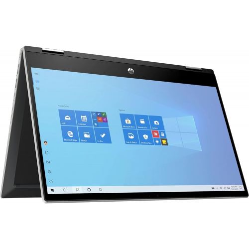 에이치피 Flagship HP Pavilion X360 2-in-1 14 Laptop Computer 14 HD Anti-Glare Touchscreen 11th Gen Intel Core i3-1115G4 (Beats i5-8210Y) 8GB RAM 128GB SSD USB-C HDMI B&O Audio Win10 Silver