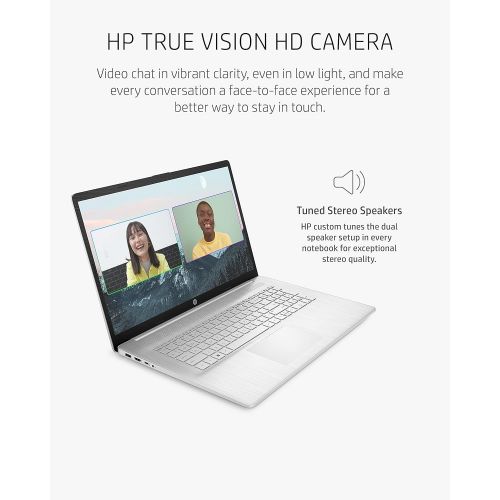 에이치피 HP 17 Laptop, 11th Gen Intel Core i5-1135G7, 8 GB RAM, 256 GB SSD Storage, 17.3-inch HD+ Display, Windows 10 Home, Anti-Glare Screen, Long Battery Life, Web-cam & Dual Mics (17-cn0