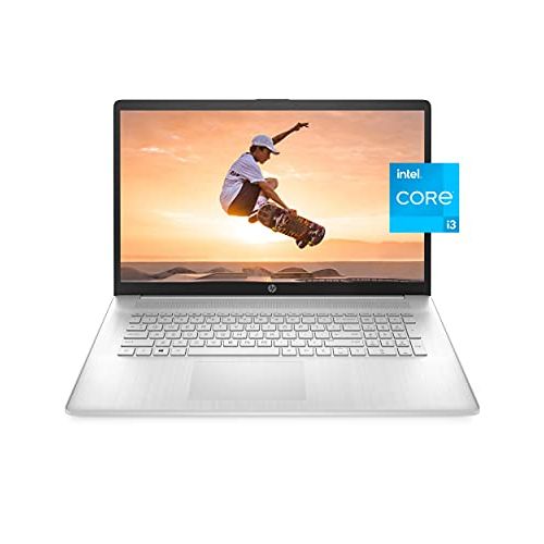 에이치피 HP 17 Laptop PC, 11th Gen Intel Core i3-1125G4, 8 GB RAM, 256 GB SSD Storage, 17.3-inch HD+ Touchscreen, Windows 10 Home, Long Battery Life, HD Web-cam & Dual Microphones (17-cn001