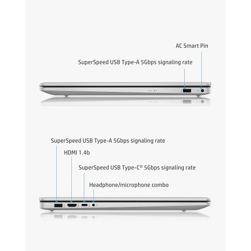 에이치피 HP 17 Laptop PC, 11th Gen Intel Core i3-1125G4, 8 GB RAM, 256 GB SSD Storage, 17.3-inch HD+ Touchscreen, Windows 10 Home, Long Battery Life, HD Web-cam & Dual Microphones (17-cn001