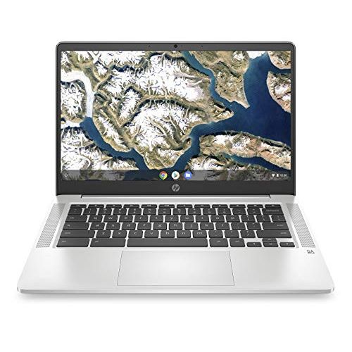 에이치피 HP Chromebook 14-inch HD Laptop, Intel Celeron N4000, 4 GB RAM, 32 GB eMMC, Chrome (14a-na0010nr, Mineral Silver)