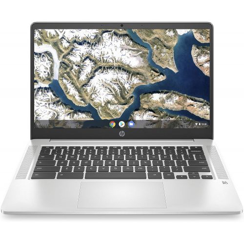 에이치피 HP Chromebook 14-inch HD Laptop, Intel Celeron N4000, 4 GB RAM, 32 GB eMMC, Chrome (14a-na0010nr, Mineral Silver)