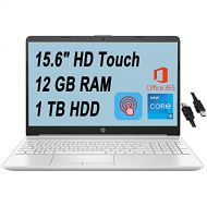 Flagship HP 15 Business Laptop Computer 15.6 HD Touchscreen 11th Gen Intel Quad-Core i5-1135G7 (Beats i7-10510U) 12GB RAM 1TB HDD Backlit Keyboard USB-C Office365 Win10 + HDMI Cabl