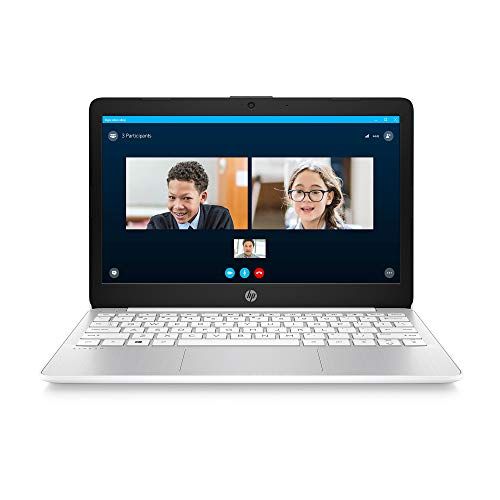 에이치피 HP Stream 11.6-inch HD Laptop, Intel Celeron N4000, 4 GB RAM, 32 GB eMMC, Windows 10 Home in S Mode with Office 365 Personal for 1 Year (11-ak0020nr, Diamond White)