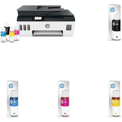 에이치피 HP Smart -Tank Plus 651 Wireless All-in-One Ink -Tank Printer up to 2 Years of Ink in Bottles Auto Document Feeder Mobile Print, Scan, Copy (7XV38A) with Additional Ink Bottles - 4