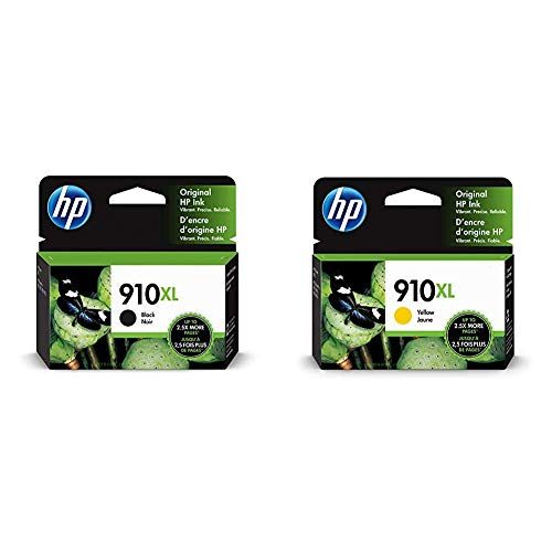 에이치피 HP 910XL Ink Cartridge Black 3YL65AN & 910XL Ink Cartridge Yellow 3YL64AN