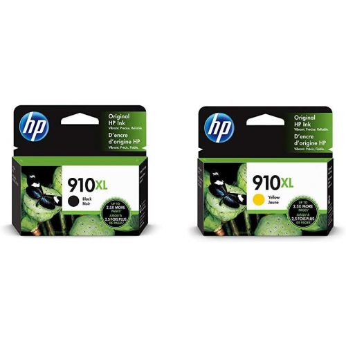 에이치피 HP 910XL Ink Cartridge Black 3YL65AN & 910XL Ink Cartridge Yellow 3YL64AN