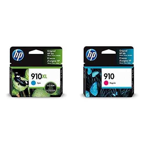 에이치피 HP 910XL Ink Cartridge Cyan 3YL62AN & 910 Ink Cartridge Magenta 3YL59AN