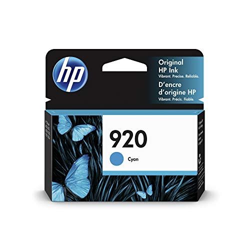 에이치피 HP 920 Ink Cartridge Cyan Works with HP OfficeJet 6000, 6500, 7000, 7500 CH634AN