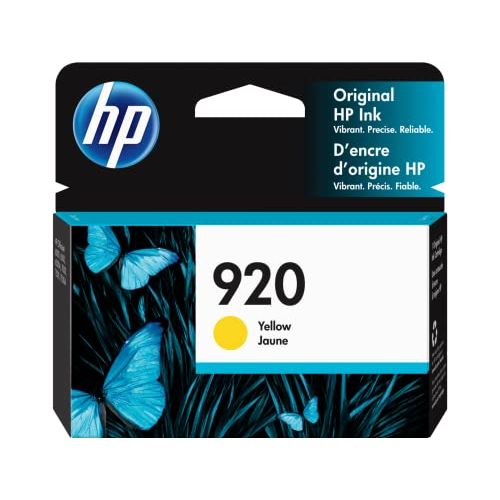 에이치피 HP 920 Ink Cartridge Yellow Works with HP OfficeJet 6000, 6500, 7000, 7500 CH636AN