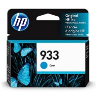 Original HP 933 Cyan Ink Cartridge Works with HP OfficeJet 6100, 6600, 6700, 7110, 7510, 7610 Series CN058AN