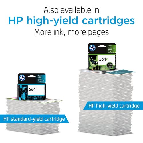 에이치피 Original HP 564 Magenta Ink Cartridge Works with DeskJet 3500; OfficeJet 4620; PhotoSmart B8550, C6300, D5400, D7560, 5510, 5520, 6510, 6520, 7510, 7520, Plus, Premium, eStation Se