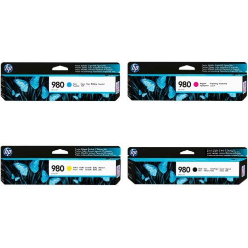 에이치피 HP 980 (D8J07A, D8J08A, D8J09A, D8J10A) Cyan, Magenta, Yellow and Black Original Ink Cartridges