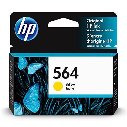 에이치피 Original HP 564 Yellow Ink Cartridge Works with DeskJet 3500; OfficeJet 4620; PhotoSmart B8550, C6300, D5400, D7560, 5510, 5520, 6510, 6520, 7510, 7520, Plus, Premium, eStation Ser