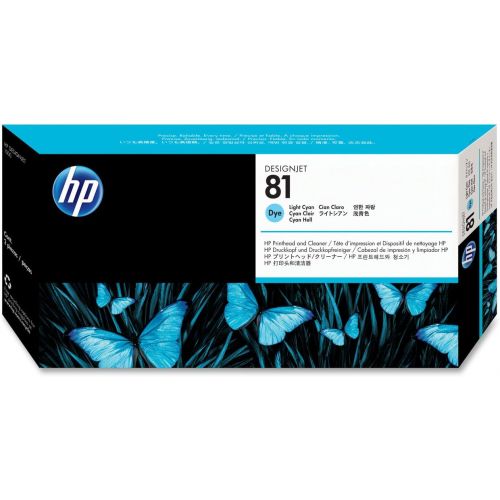 에이치피 HP 81 (C4954A) Light Cyan Original DesignJet Printhead and Cleaner