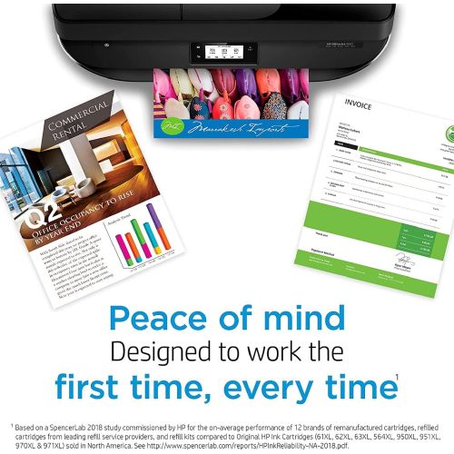 에이치피 Original HP 920XL Cyan High-yield Ink Cartridge Works with HP OfficeJet 6000, 6500, 7000, 7500 Series CD972AN