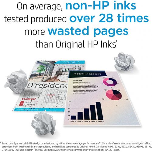 에이치피 Original HP 920XL Cyan High-yield Ink Cartridge Works with HP OfficeJet 6000, 6500, 7000, 7500 Series CD972AN