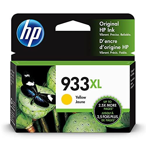 에이치피 Original HP 933XL Yellow High-yield Ink Cartridge Works with HP OfficeJet 6100, 6600, 6700, 7110, 7510, 7610 Series CN056AN