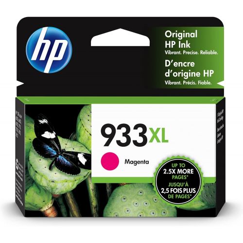 에이치피 Original HP 933XL Magenta High-yield Ink Cartridge Works with HP OfficeJet 6100, 6600, 6700, 7110, 7510, 7610 Series CN055AN