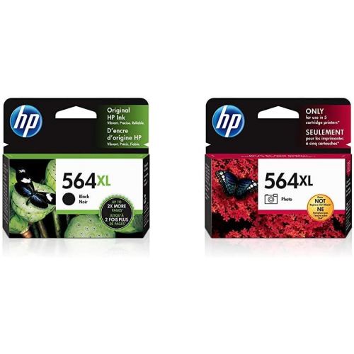 에이치피 HP 564XL Ink Cartridge Black CN684WN & 564XL Ink Cartridge Photo CB322WN