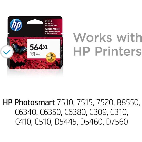 에이치피 HP 564XL Ink Cartridge Black CN684WN & 564XL Ink Cartridge Photo CB322WN