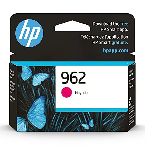 에이치피 Original HP 962 Magenta Ink Cartridge Works with HP OfficeJet 9010 Series, HP OfficeJet Pro 9010, 9020 Series Eligible for Instant Ink 3HZ97AN