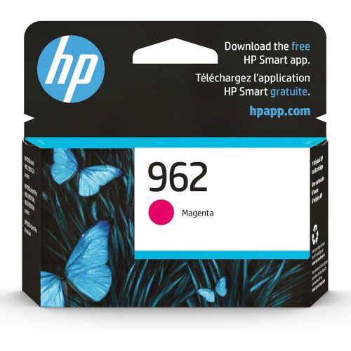 에이치피 Original HP 962 Magenta Ink Cartridge Works with HP OfficeJet 9010 Series, HP OfficeJet Pro 9010, 9020 Series Eligible for Instant Ink 3HZ97AN