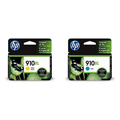 에이치피 HP 910XL Ink Cartridge Yellow 3YL64AN & 910XL Ink Cartridge Cyan 3YL62AN