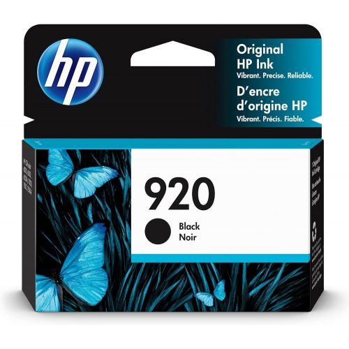 에이치피 Original HP 920 Black Ink Cartridge Works with HP OfficeJet 6000, 6500, 7000, 7500 Series CD971AN