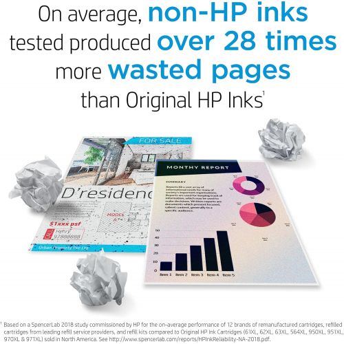 에이치피 Original HP 901 Black Ink Cartridge Works with HP OfficeJet J4500, J4680, 4500 Series CC653AN