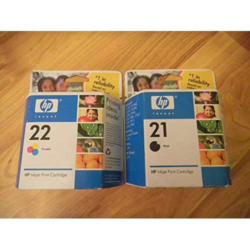 에이치피 Hp NEW No. 21 Black and No. 22 Tri-Color Ink Cartridge Combo Pack (Computer)