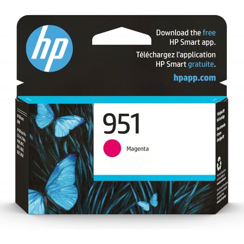 에이치피 Original HP 951 Magenta Ink Cartridge Works with HP OfficeJet 8600, HP OfficeJet Pro 251dw, 276dw, 8100, 8610, 8620, 8630 Series Eligible for Instant Ink CN051AN