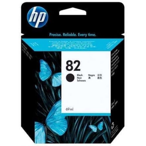 에이치피 HP 82 69-ml Black Ink Cartridge for HP Designjet 510ps CJ996A and CJ997A Printers (CH565A)