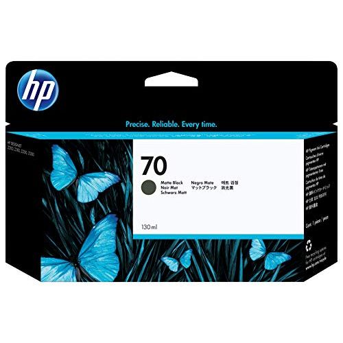 에이치피 HP 70 Matte Black 130-ml Genuine Ink Cartridge (C9448A) for DesignJet Z5400, Z5200, Z3200, Z3100 & Z2100 Large Format Printers