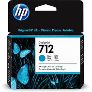 HP 712 Cyan 29-ml Genuine Ink Cartridge (3ED67A) for DesignJet T650, T630, T230, T210 & Studio Plotter Printers