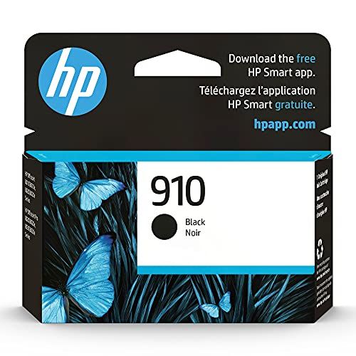 에이치피 Original HP 910 Black Ink Cartridge Works with HP OfficeJet 8010, 8020 Series, HP OfficeJet Pro 8020, 8030 Series Eligible for Instant Ink 3YL61AN