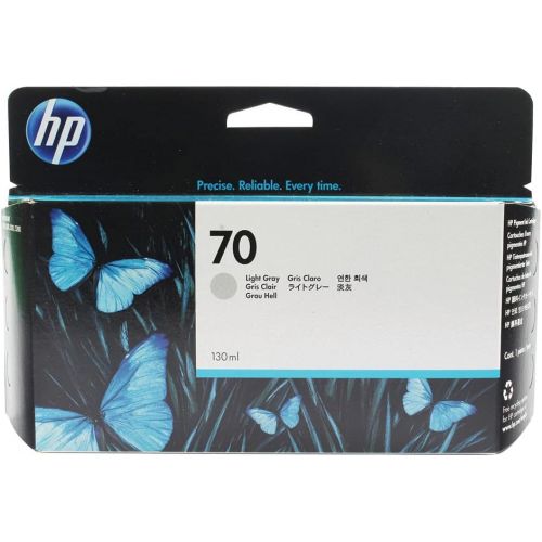 에이치피 HP 70 Light Gray 130-ml Genuine Ink Cartridge (C9451A) for DesignJet Z5400, Z5200, Z3200, Z3100 & Z2100 Large Format Printers - Light Gray Printhead