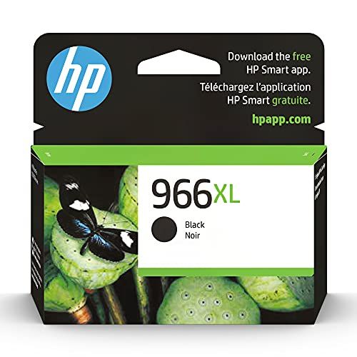 에이치피 Original HP 966XL Black High-yield Ink Cartridge Works with HP OfficeJet Pro 9020 Series Eligible for Instant Ink 3JA04AN