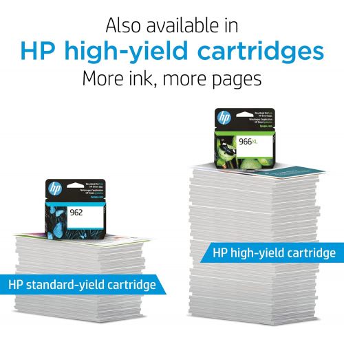 에이치피 Original HP 966XL Black High-yield Ink Cartridge Works with HP OfficeJet Pro 9020 Series Eligible for Instant Ink 3JA04AN