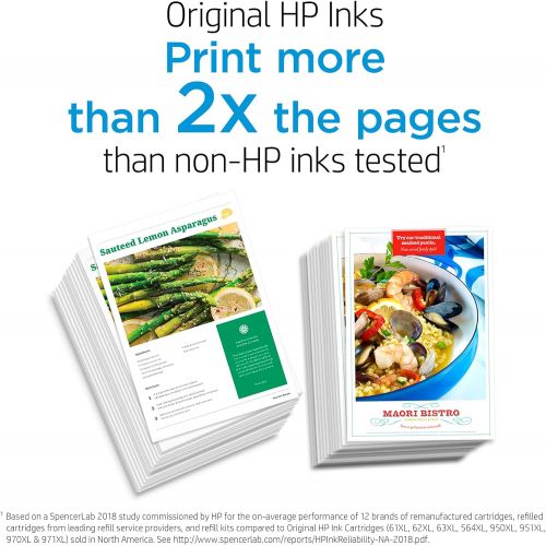 에이치피 Original HP 966XL Black High-yield Ink Cartridge Works with HP OfficeJet Pro 9020 Series Eligible for Instant Ink 3JA04AN