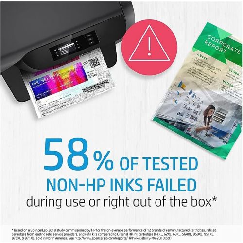 에이치피 HP 920 3 Ink Cartridges Cyan, Magenta, Yellow Works with HP OfficeJet 6000, 6500, 7000, 7500 CH634AN, CH635AN, CH636AN