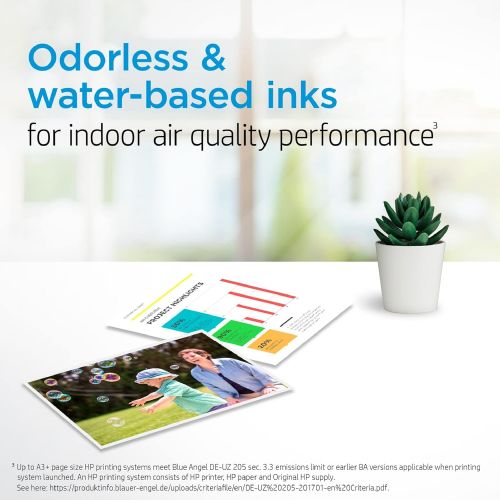 에이치피 Original HP 65 Tri-color Ink Cartridge Works with HP AMP 100 Series, HP DeskJet 2600, 3700 Series, HP ENVY 5000 Series Eligible for Instant Ink N9K01AN